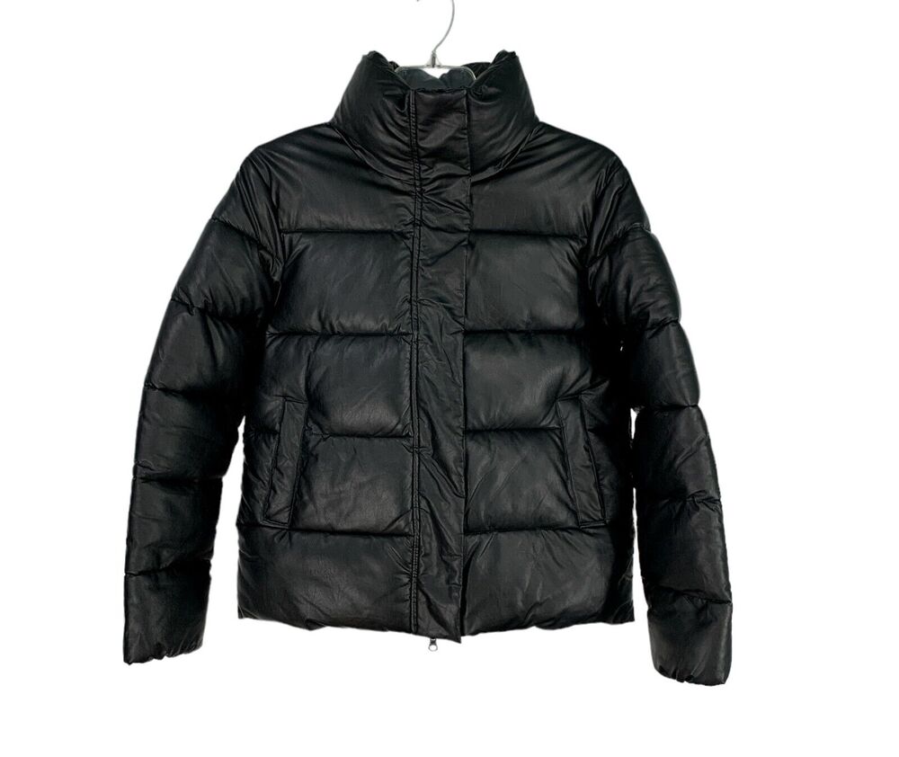 Unreal Fur Puffer Jacket Major Tom in Black Womens Medium